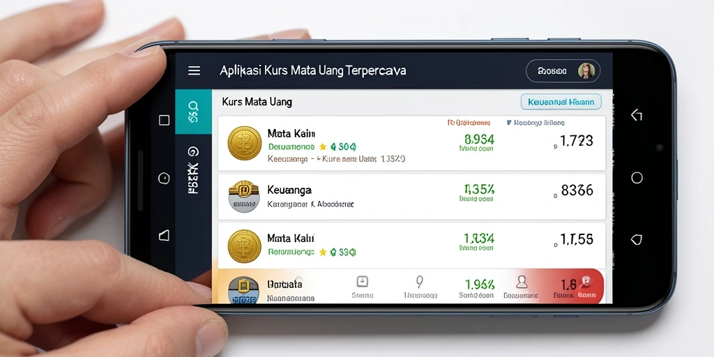 Tampilan antarmuka aplikasi Kurs Mata Uang 8364 yang user-friendly.