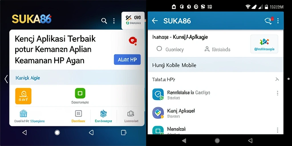 Tampilan antarmuka Kunci Aplikasi SUKA86 yang simple dan fungsional.