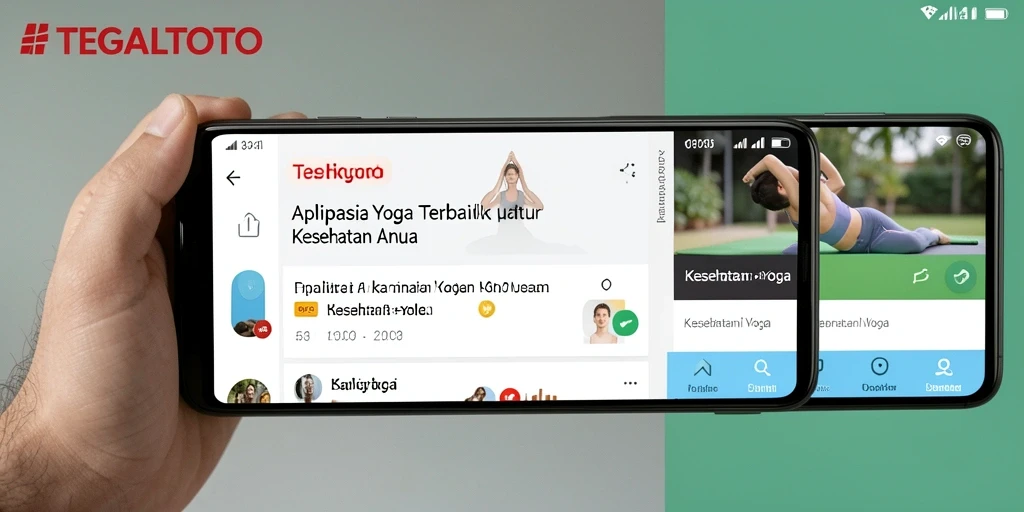 Antarmuka pengguna TEGALTOTO yang menarik untuk aplikasi Yoga.